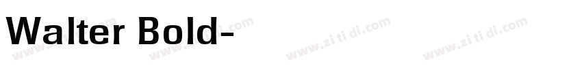 Walter Bold字体转换